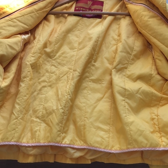 Vintage London Fog Winning Edge Yellow Jacket Windbreaker thinsulate 13/14 - Picture 7 of 13
